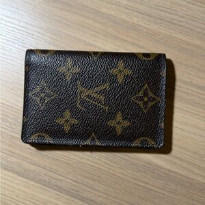 Louis Vuitton Brown Leather Card Holder